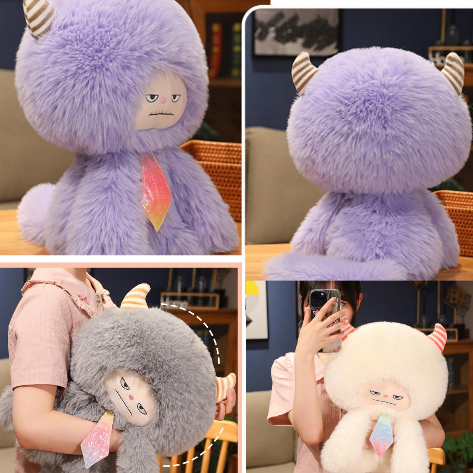 Amazon.co.jp: [Hushan] スノーモンスター ぬいぐるみ 非公式 60cm